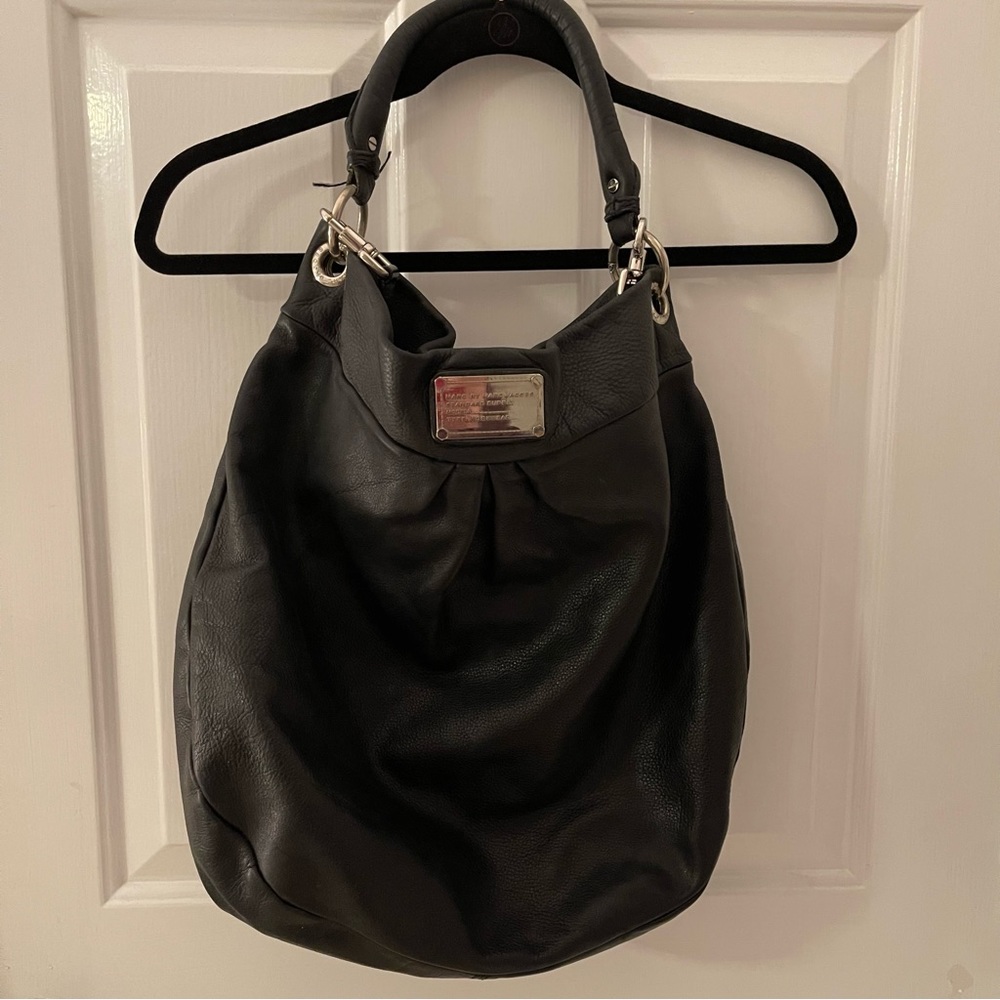 Gently used Marc by Marc Jacobs black leather hobo purse - Picture 2 of 16